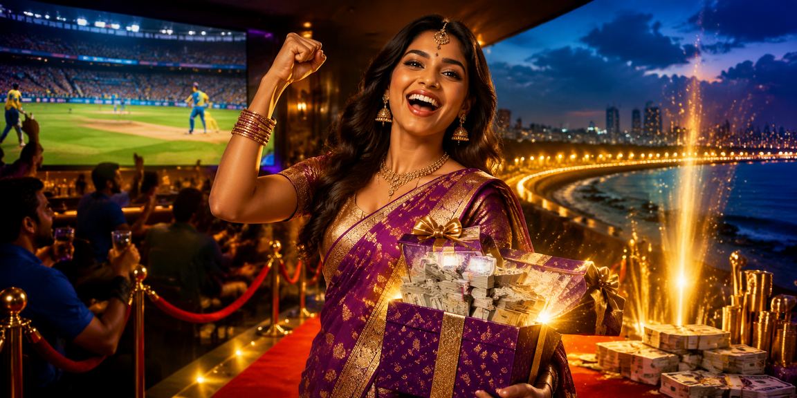 Indian man enjoying cricket betting online